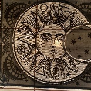 NWOT Black Lace Sun/Moon/Stars Runner